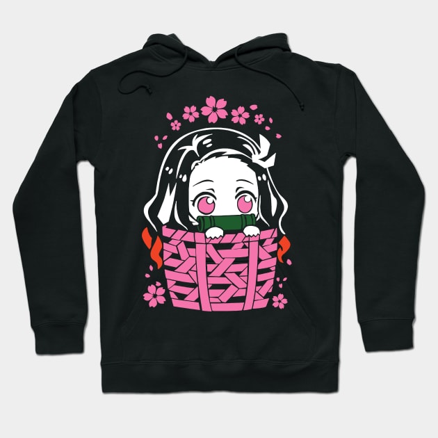 nezuko chibi style cute Hoodie by Danwpap2